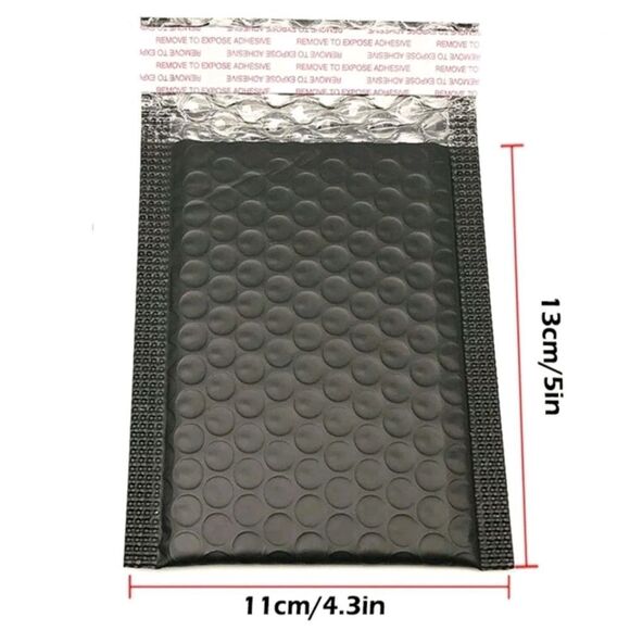 💕5/$18 5 High Quality Black Bubble Envelopes - Picture 3 of 3